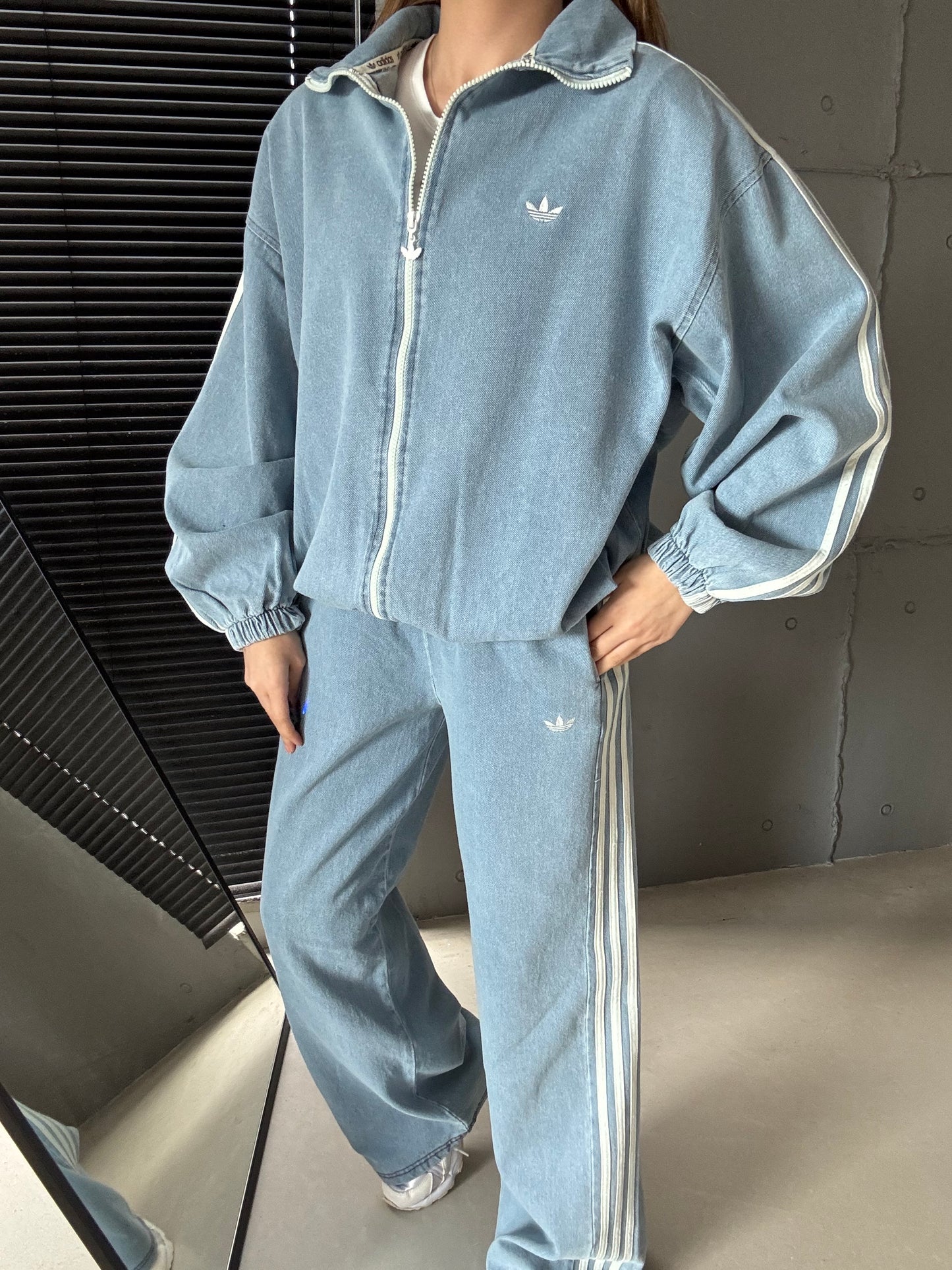 Adidas jeans set “ Designed BY Catchy “