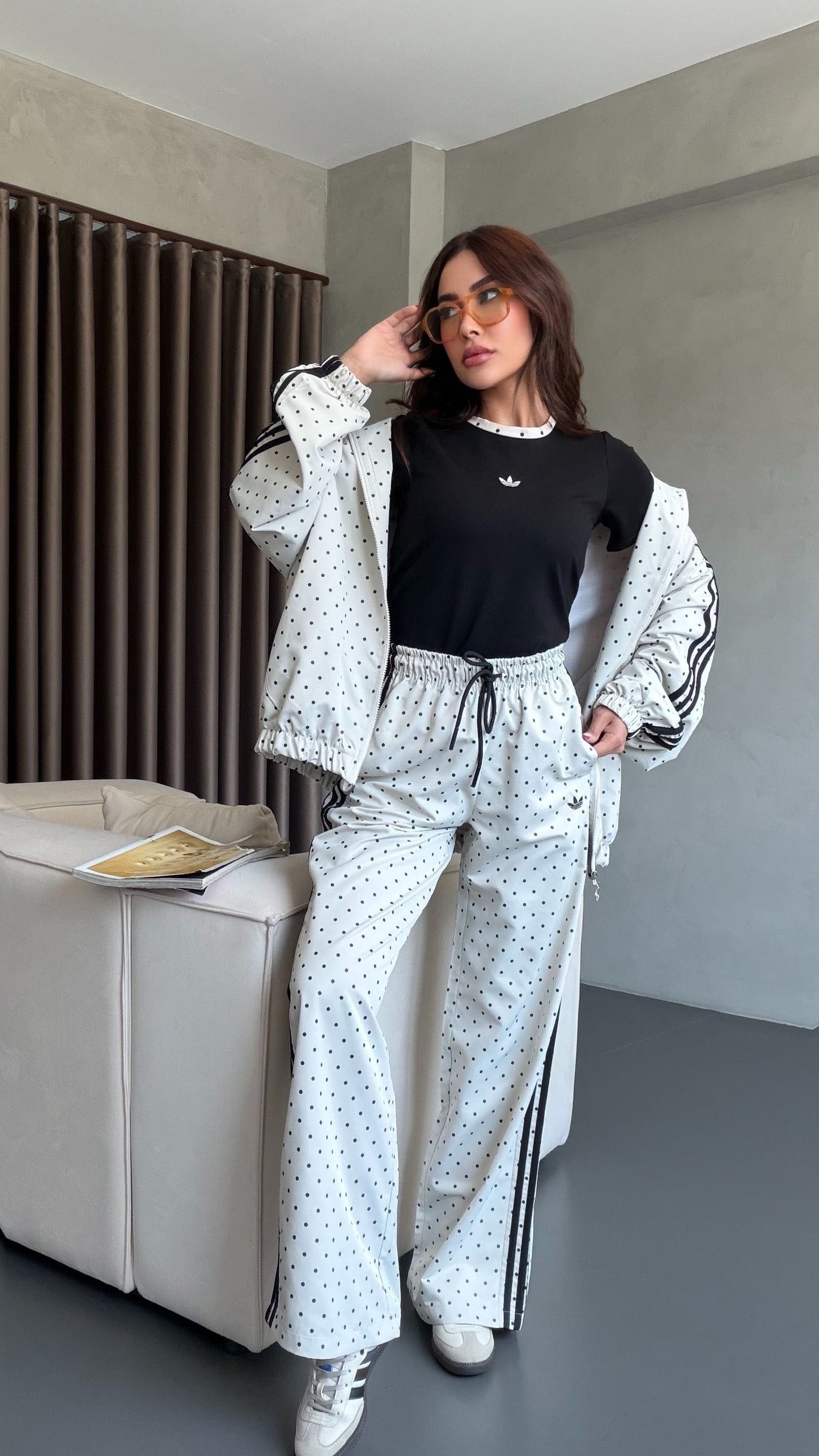 Adidas Polka Dot Tracksuit “ Designed BY Catchy “