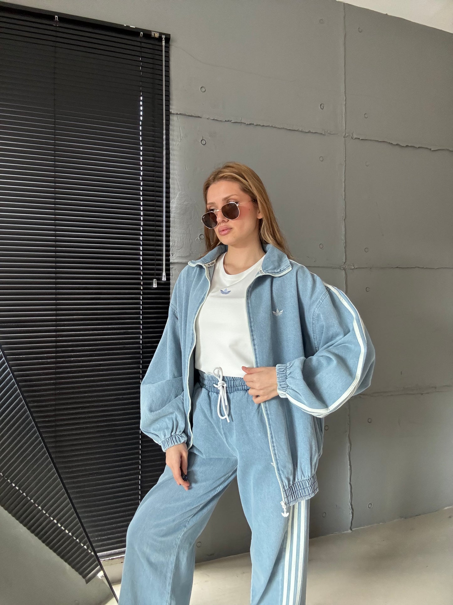 Adidas jeans set “ Designed BY Catchy “