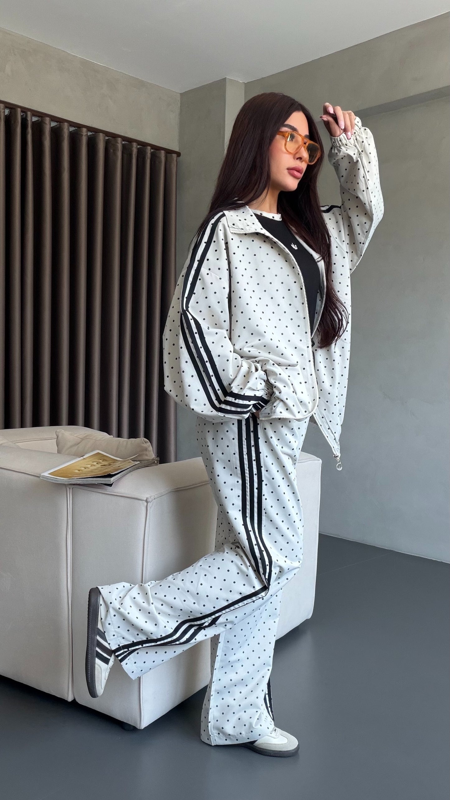Adidas Polka Dot Tracksuit “ Designed BY Catchy “
