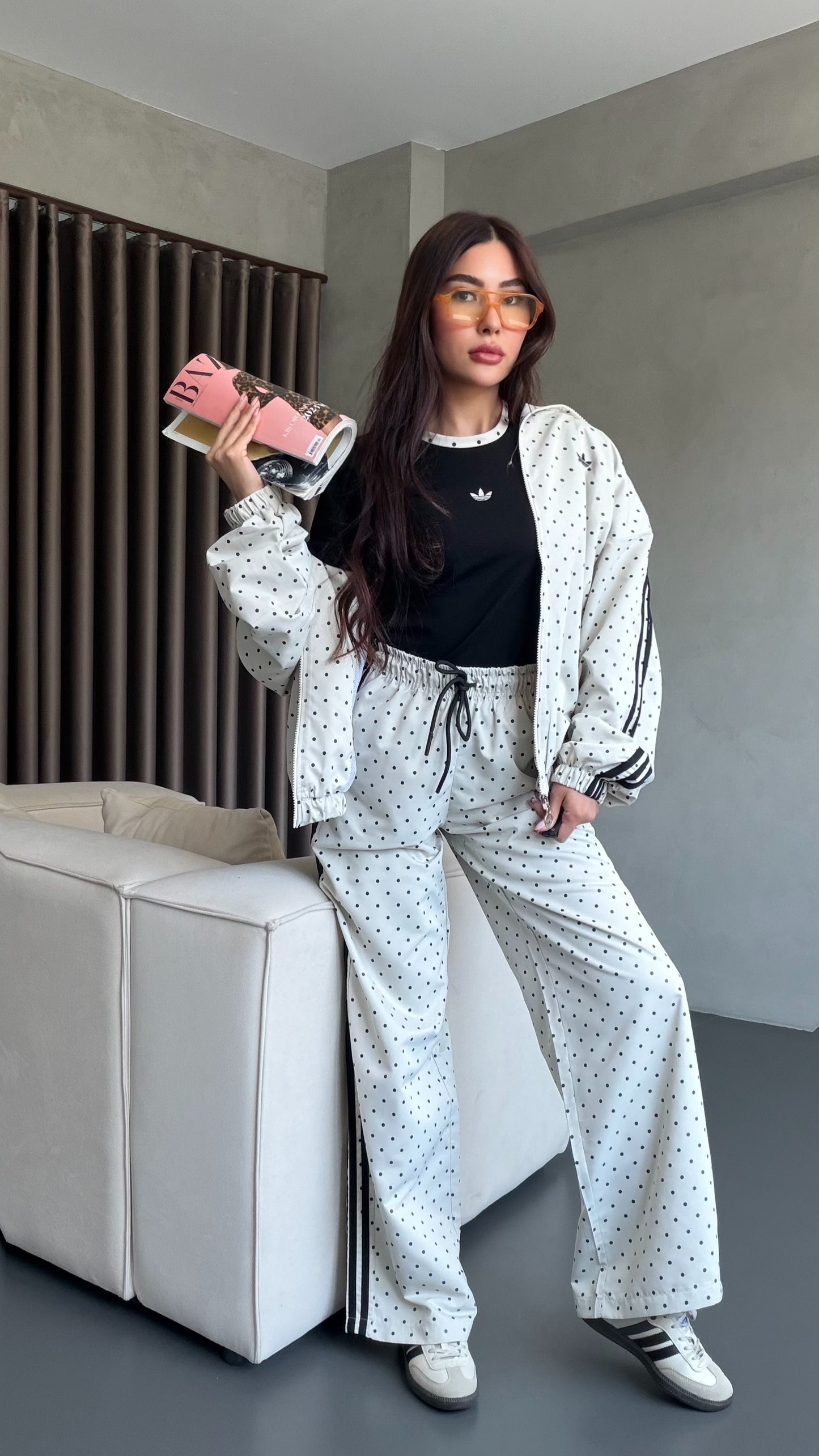 Adidas Polka Dot Tracksuit “ Designed BY Catchy “