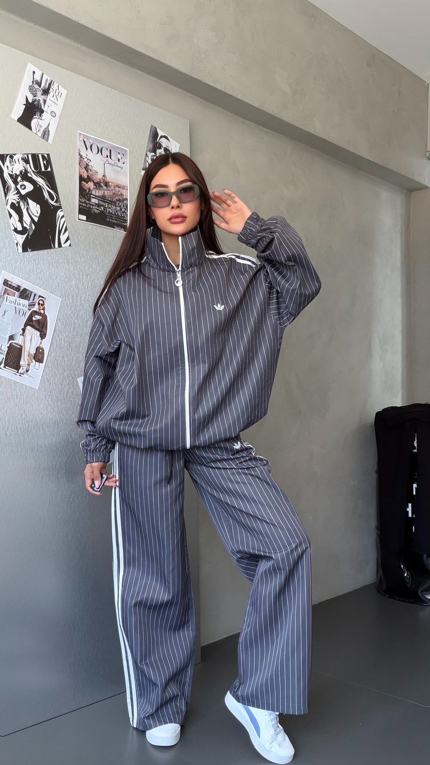 Adidas Striped Tracksuit “ Designed BY Catchy “