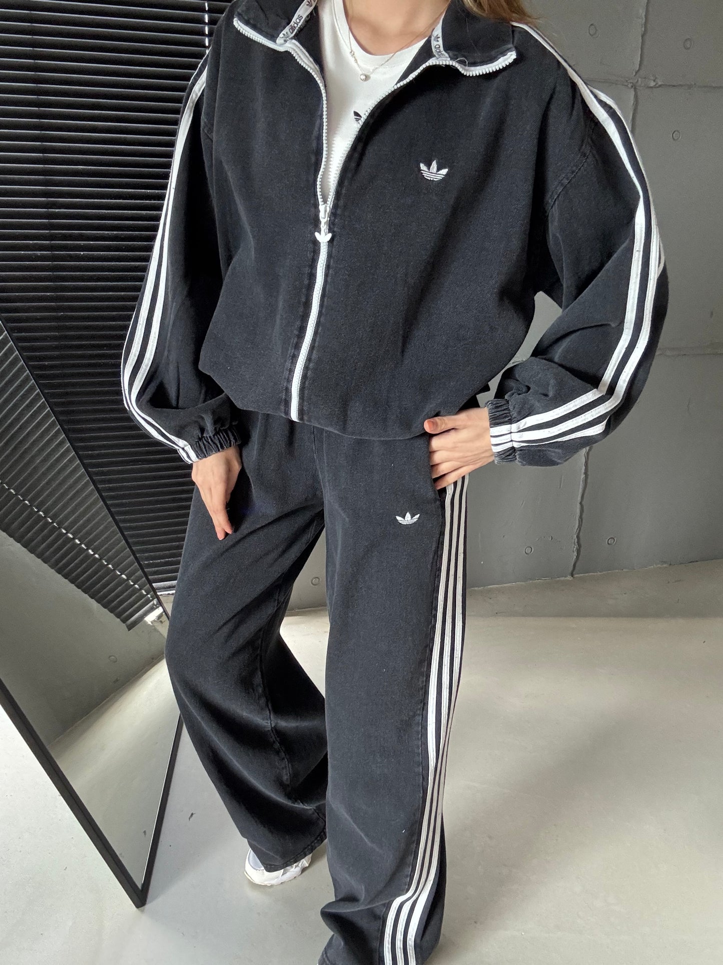 Adidas jeans set “ Designed BY Catchy “
