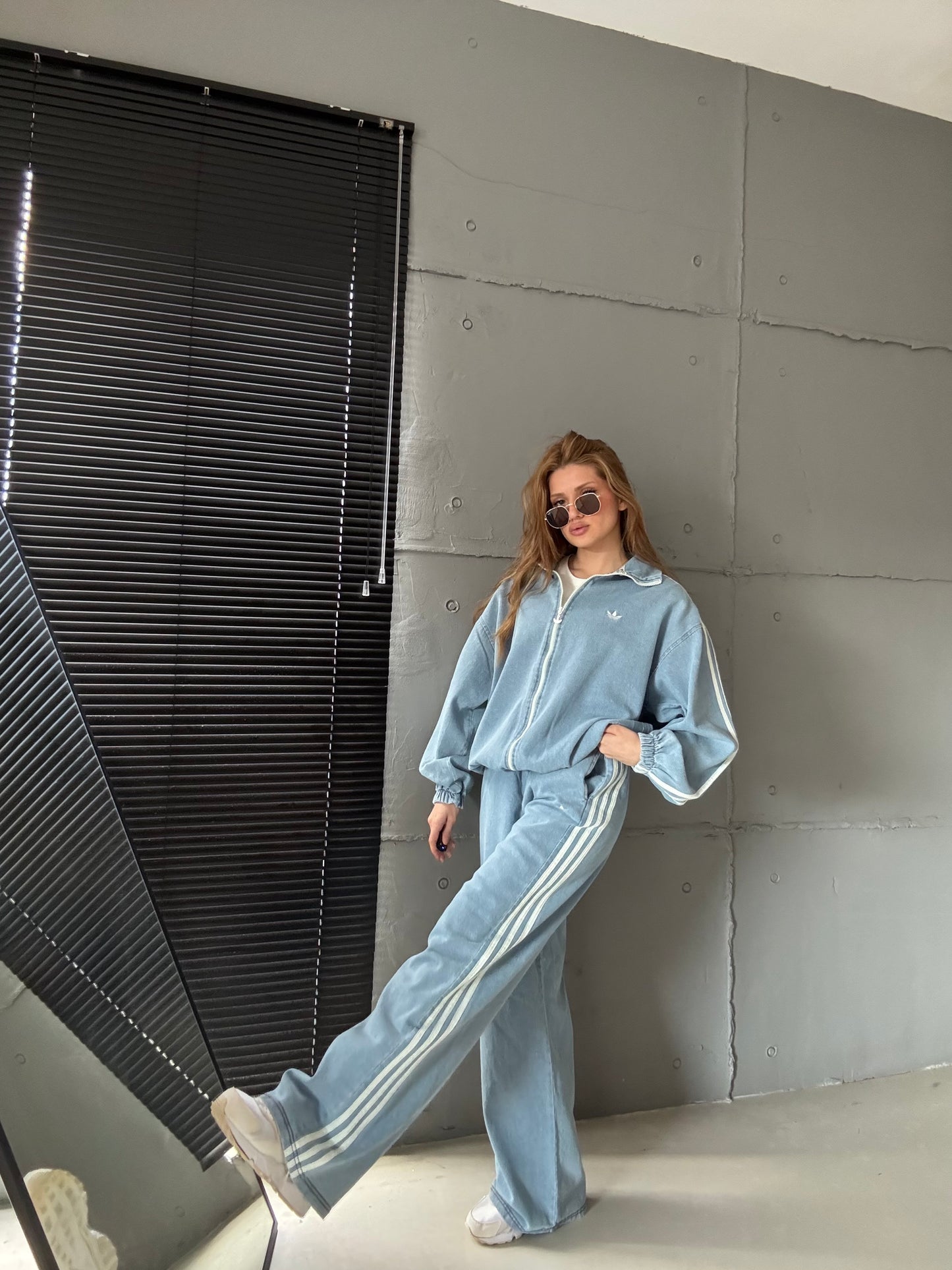 Adidas jeans set “ Designed BY Catchy “
