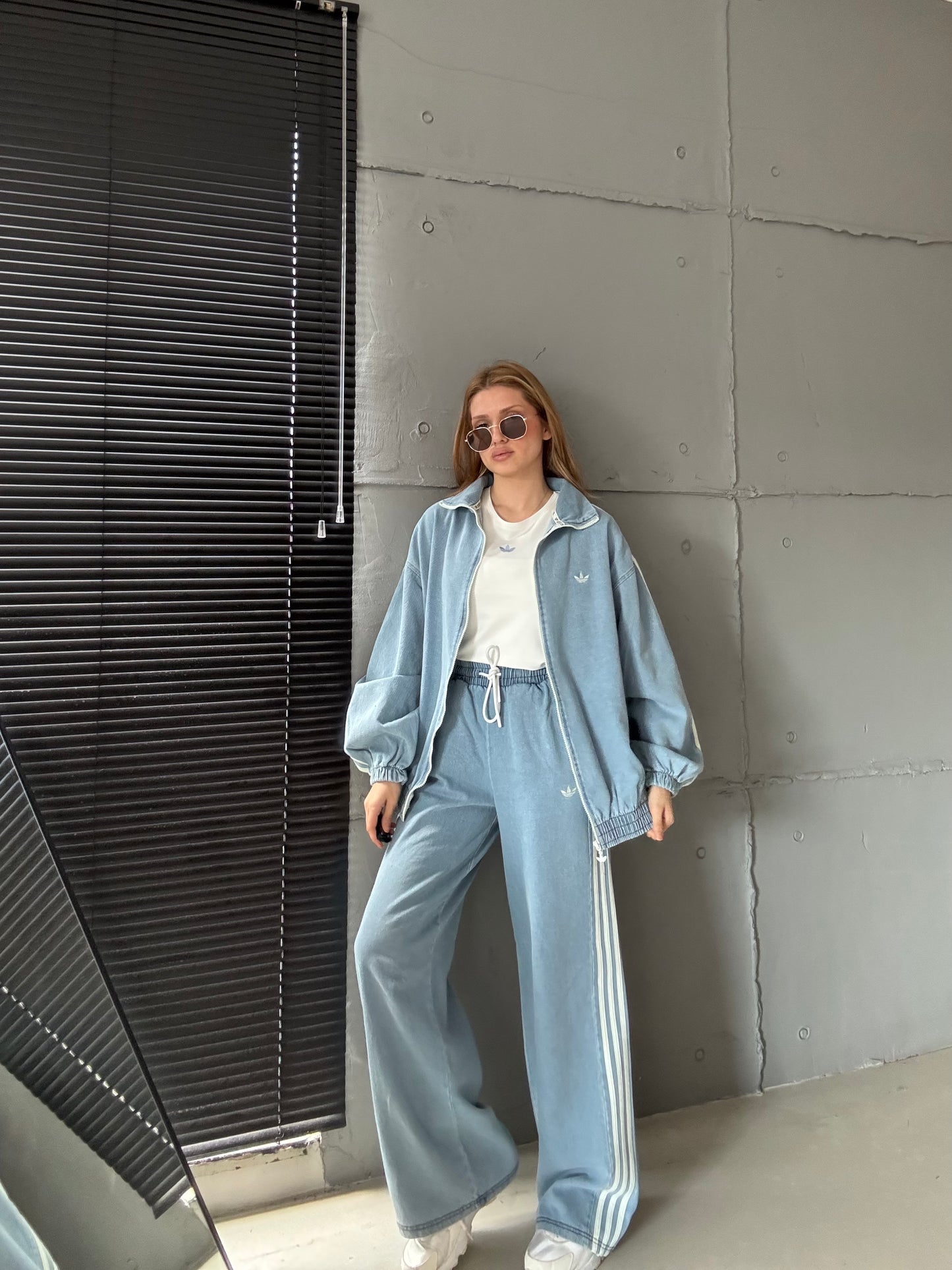 Adidas jeans set “ Designed BY Catchy “