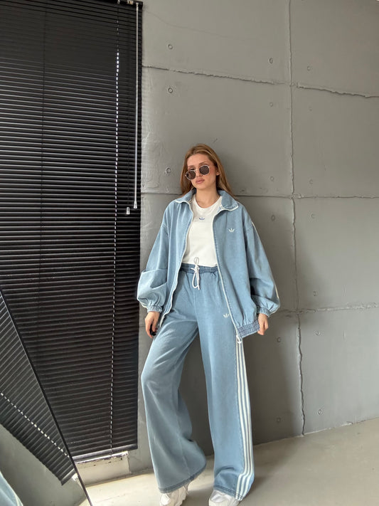 Adidas jeans set “ Designed BY Catchy “