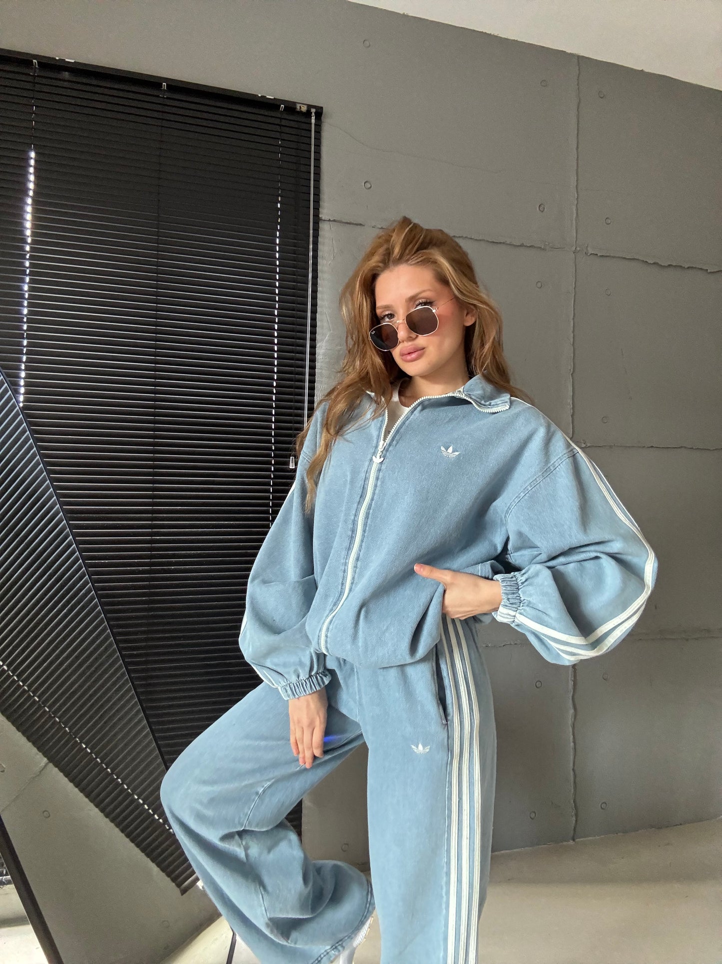 Adidas jeans set “ Designed BY Catchy “